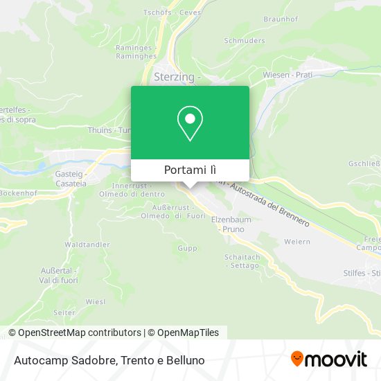 Mappa Autocamp Sadobre