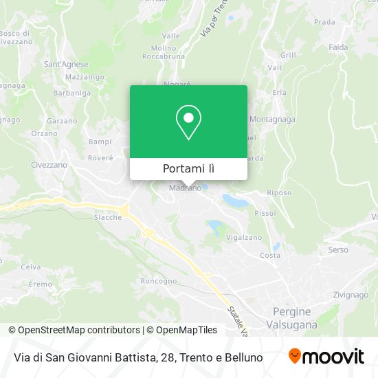 Mappa Via di San Giovanni Battista, 28