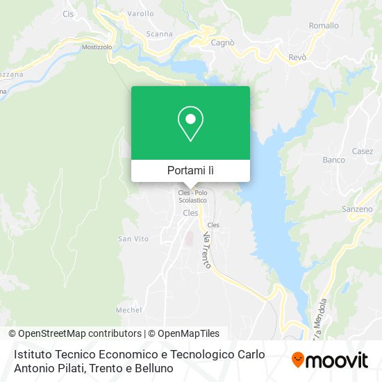 Mappa Istituto Tecnico Economico e Tecnologico Carlo Antonio Pilati