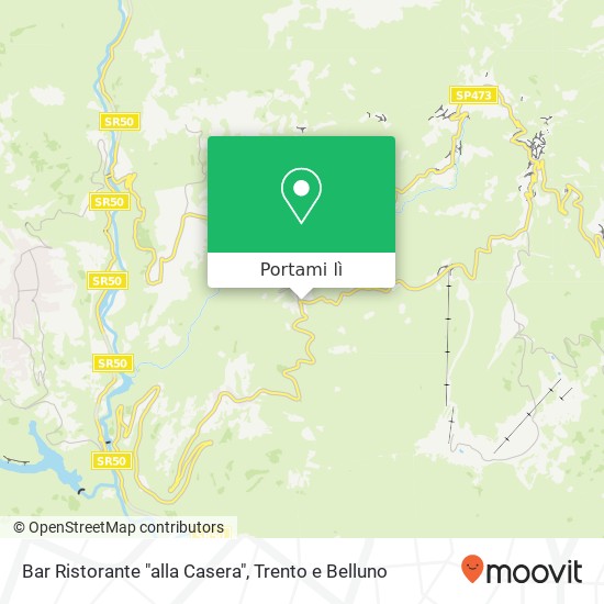 Mappa Bar Ristorante "alla Casera"