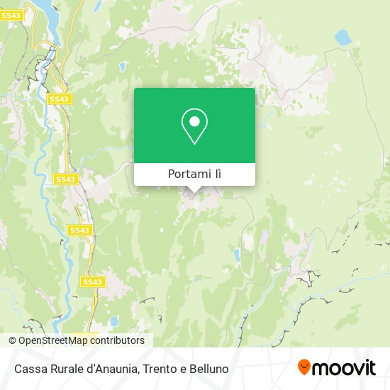 Mappa Cassa Rurale d'Anaunia