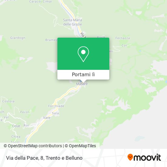 Mappa Via della Pace, 8