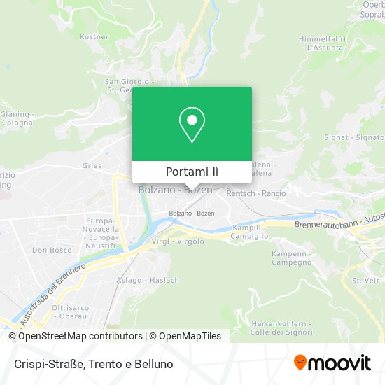 Mappa Crispi-Straße