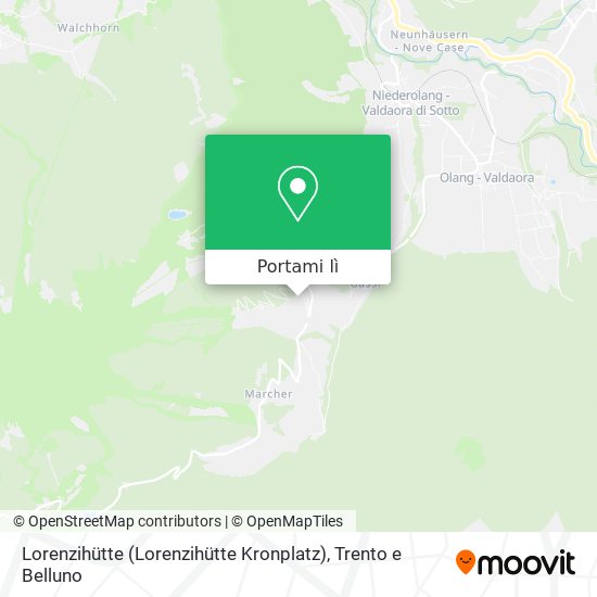 Mappa Lorenzihütte (Lorenzihütte Kronplatz)