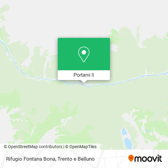 Mappa Rifugio Fontana Bona