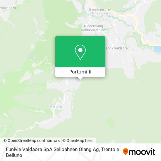 Mappa Funivie Valdaora SpA Seilbahnen Olang Ag