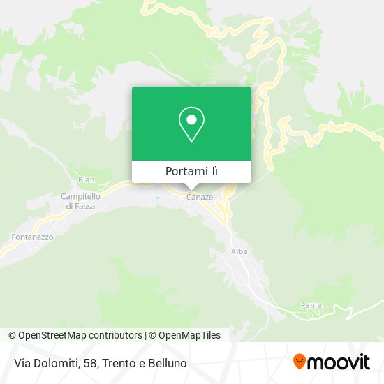 Mappa Via Dolomiti, 58