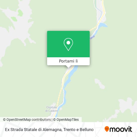 Mappa Ex Strada Statale di Alemagna