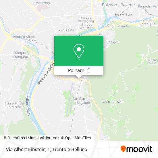 Mappa Via Albert Einstein, 1