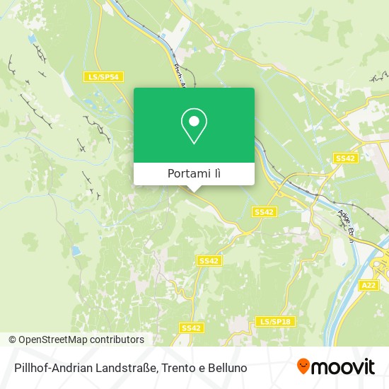 Mappa Pillhof-Andrian Landstraße