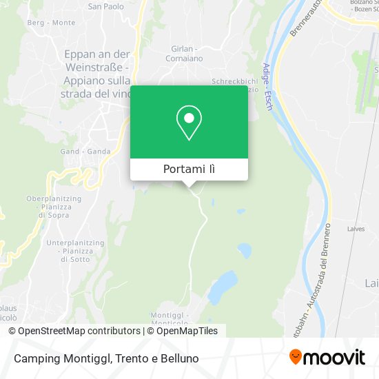 Mappa Camping Montiggl