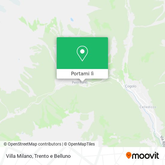 Mappa Villa Milano
