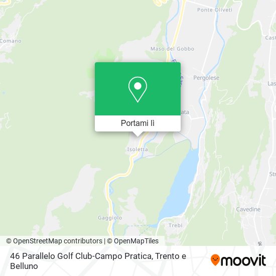 Mappa 46 Parallelo Golf Club-Campo Pratica