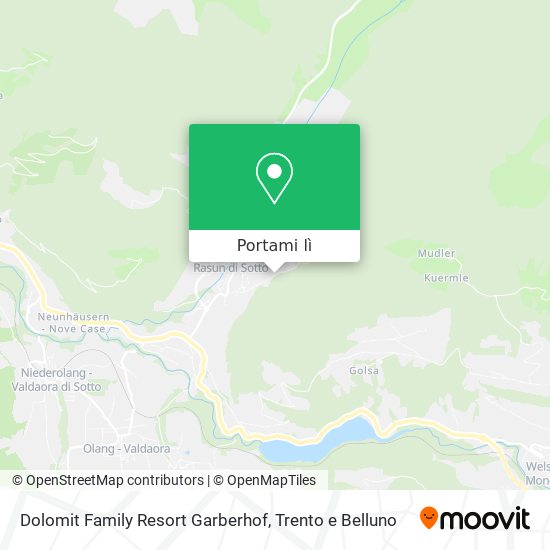 Mappa Dolomit Family Resort Garberhof