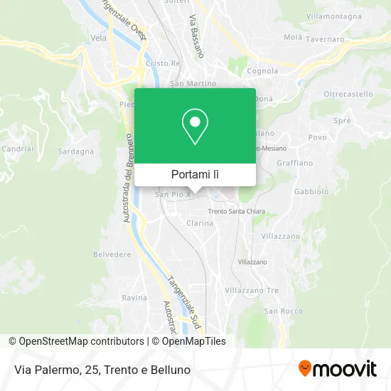 Mappa Via Palermo, 25