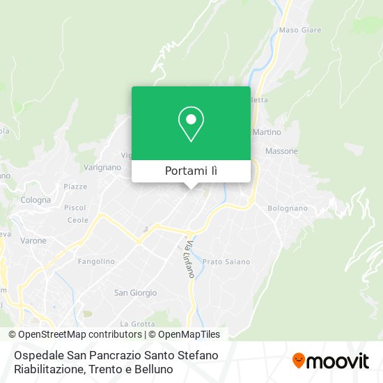 Mappa Ospedale San Pancrazio Santo Stefano Riabilitazione