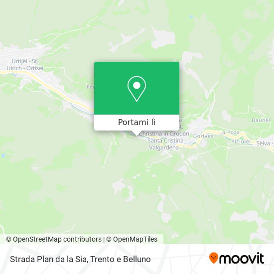 Mappa Strada Plan da la Sia