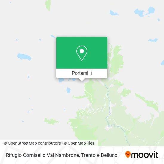 Mappa Rifugio Cornisello Val Nambrone