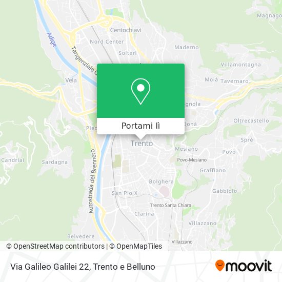 Mappa Via Galileo Galilei  22