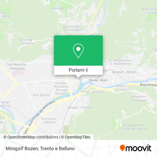 Mappa Minigolf Bozen