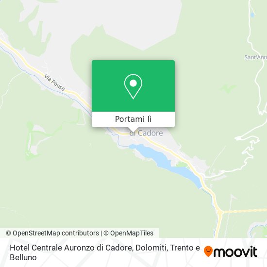 Mappa Hotel Centrale Auronzo di Cadore, Dolomiti