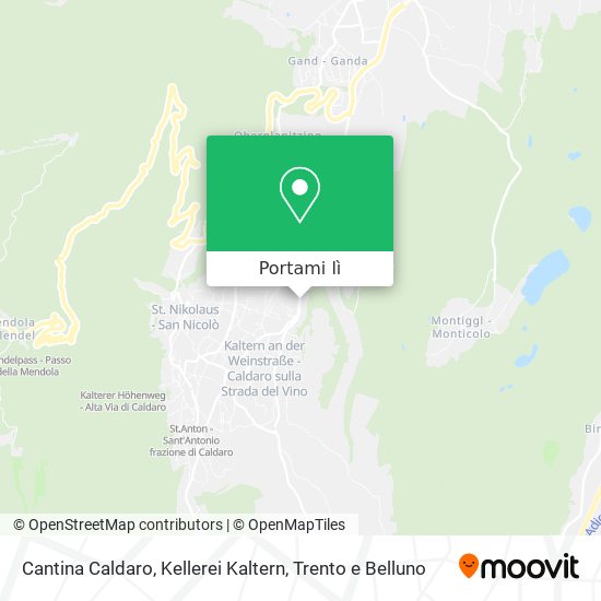 Mappa Cantina Caldaro, Kellerei Kaltern