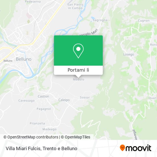 Mappa Villa Miari Fulcis