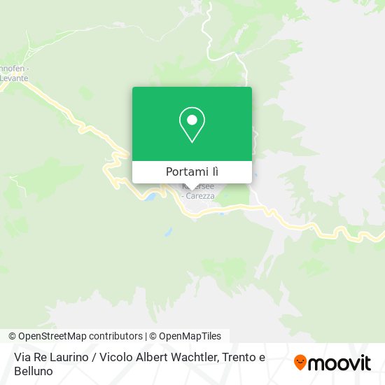Mappa Via Re Laurino / Vicolo Albert Wachtler