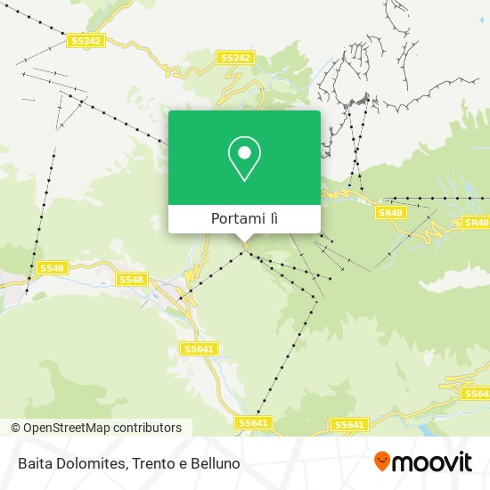 Mappa Baita Dolomites