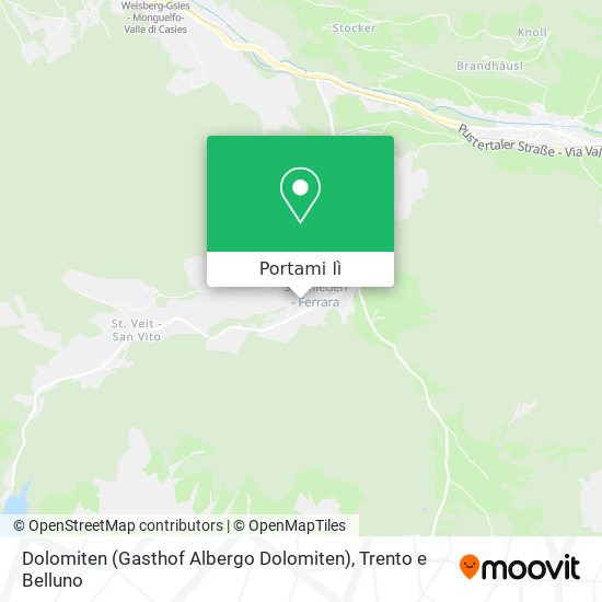 Mappa Dolomiten (Gasthof Albergo Dolomiten)
