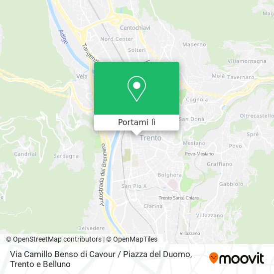 Mappa Via Camillo Benso di Cavour / Piazza del Duomo