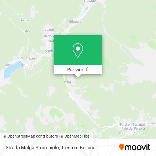 Mappa Strada Malga Stramaiolo