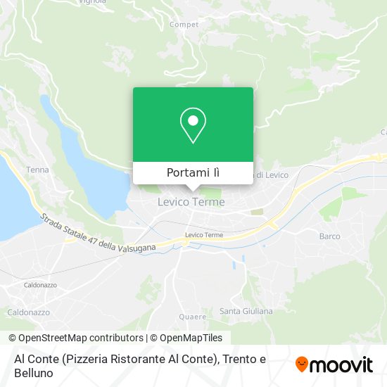 Mappa Al Conte (Pizzeria Ristorante Al Conte)