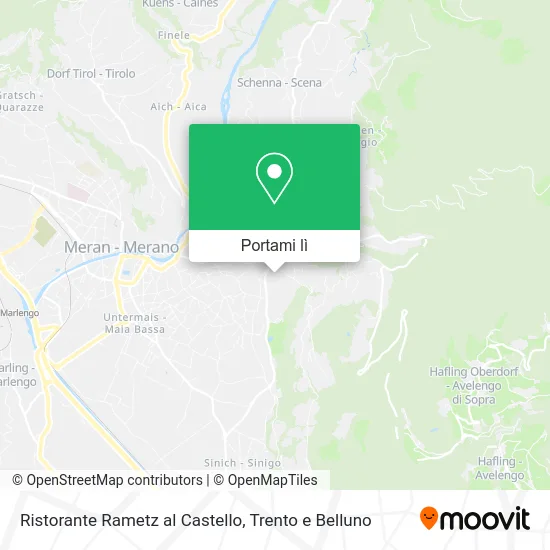 Mappa Ristorante Rametz al Castello