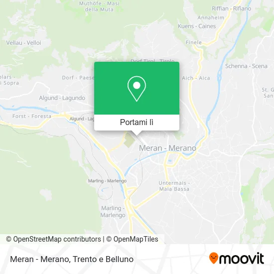 Mappa Meran - Merano