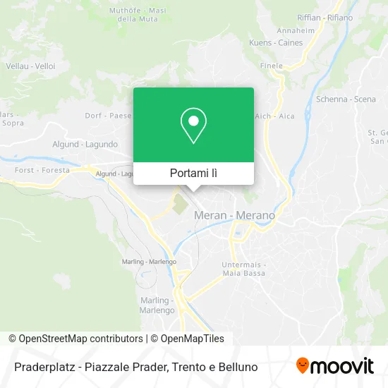 Mappa Praderplatz - Piazzale Prader