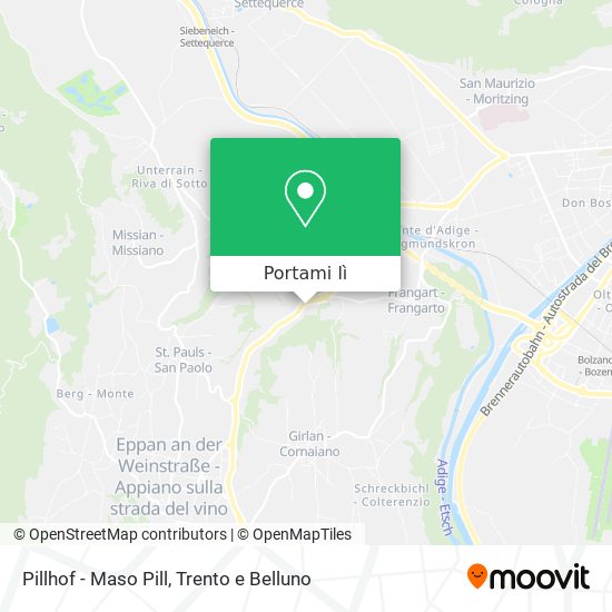Mappa Pillhof - Maso Pill