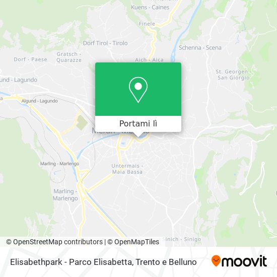 Mappa Elisabethpark - Parco Elisabetta