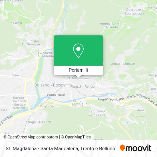 Mappa St. Magdalena - Santa Maddalena
