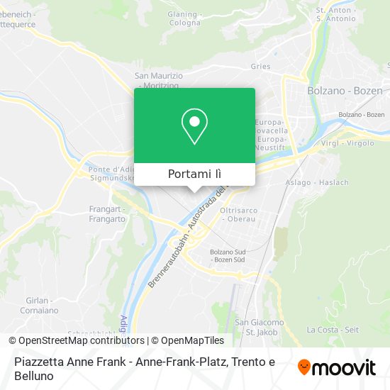 Mappa Piazzetta Anne Frank - Anne-Frank-Platz