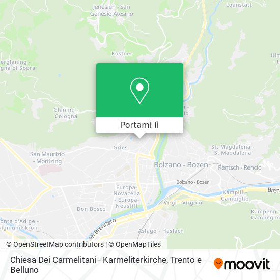 Mappa Chiesa Dei Carmelitani - Karmeliterkirche