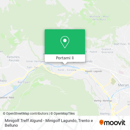 Mappa Minigolf Treff Algund - Minigolf Lagundo