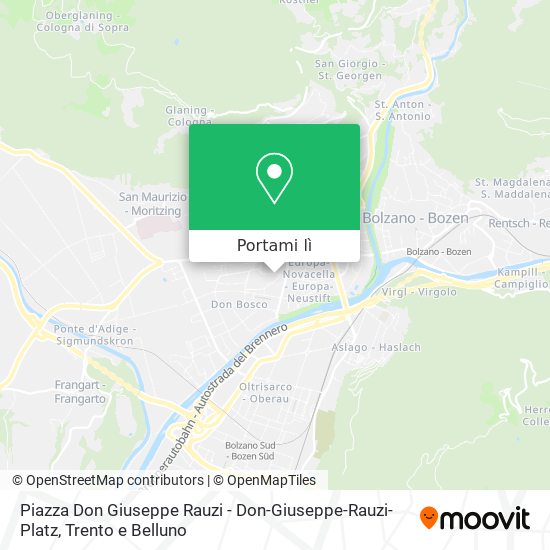 Mappa Piazza Don Giuseppe Rauzi - Don-Giuseppe-Rauzi-Platz