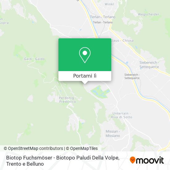 Mappa Biotop Fuchsmöser - Biotopo Paludi Della Volpe