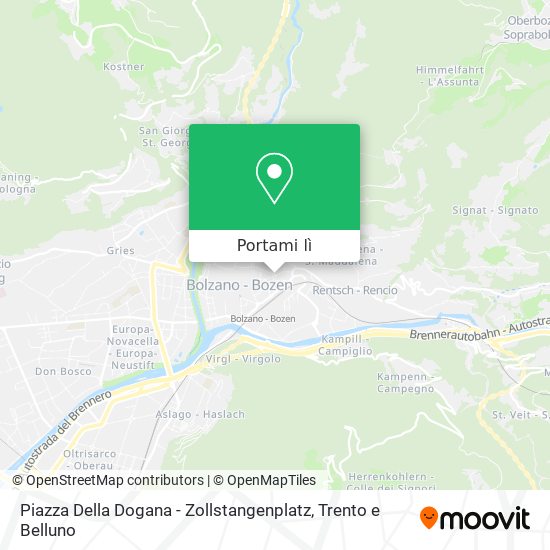 Mappa Piazza Della Dogana - Zollstangenplatz