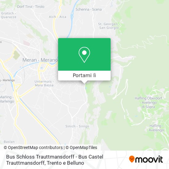 Mappa Bus Schloss Trauttmansdorff - Bus Castel Trauttmansdorff