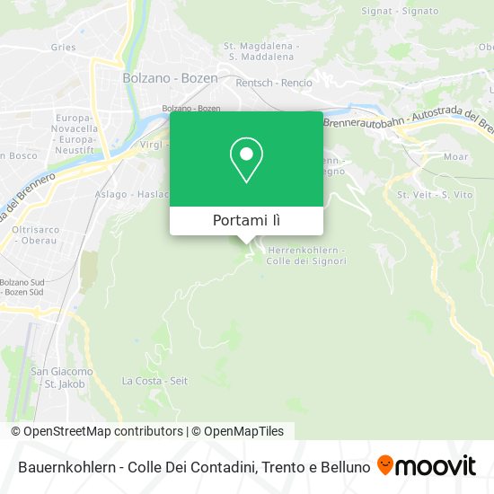 Mappa Bauernkohlern - Colle Dei Contadini