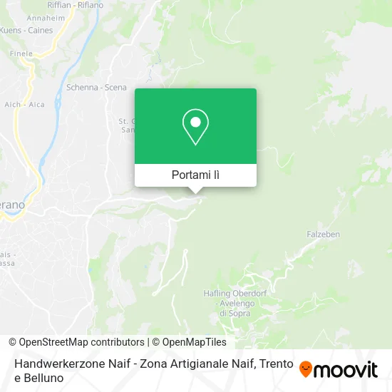 Mappa Handwerkerzone Naif - Zona Artigianale Naif