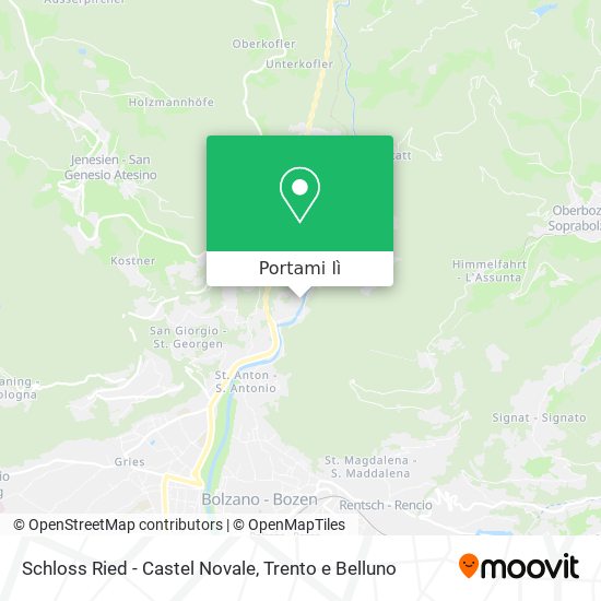 Mappa Schloss Ried - Castel Novale