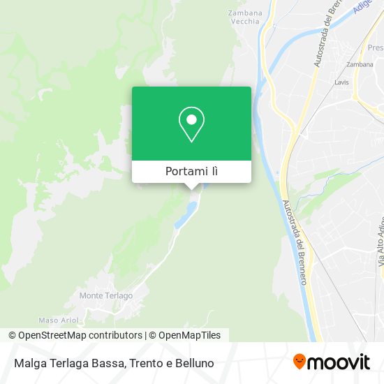 Mappa Malga Terlaga Bassa